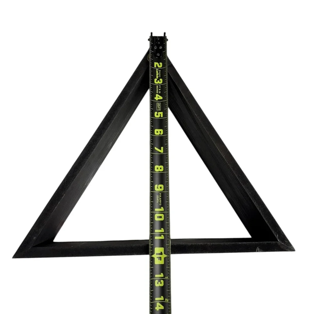 Hobby Lobby Triangle Floating Wall‎ Shelf Decor Display Modern Geometric Black